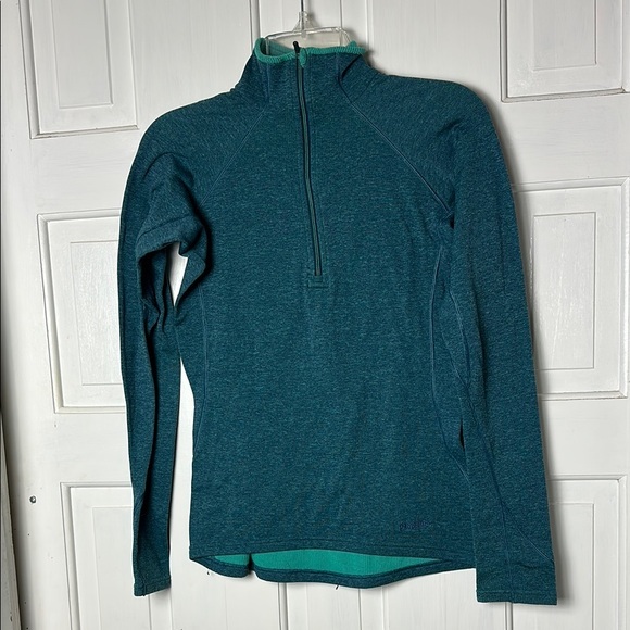 Patagonia Women’s Capilene Blue-Green Pullover Thermal weight size small - Picture 1 of 10